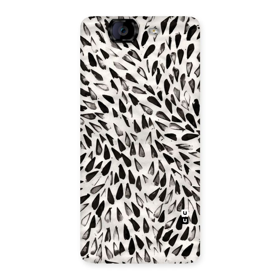 Feather Pattern Colorless Back Case for Canvas Knight A350