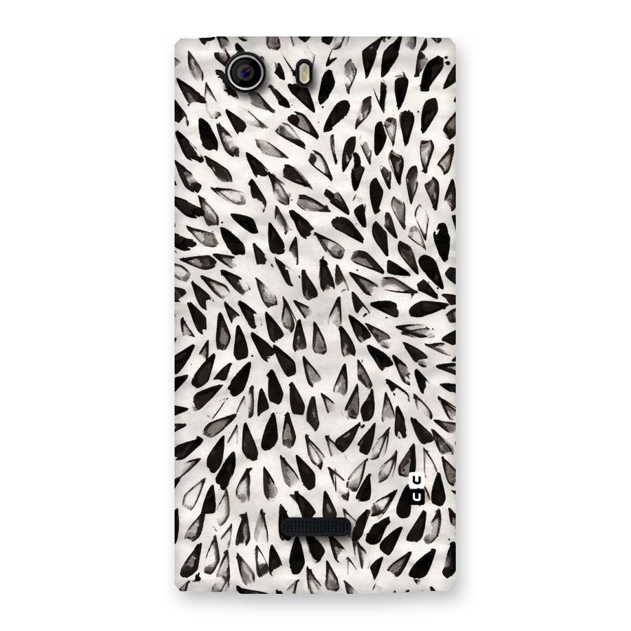 Feather Pattern Colorless Back Case for Canvas Nitro 2 E311