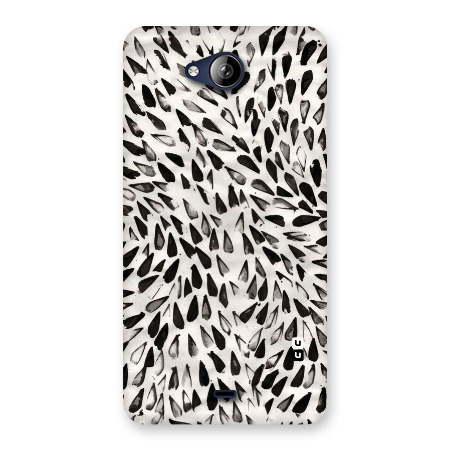 Feather Pattern Colorless Back Case for Canvas Play Q355