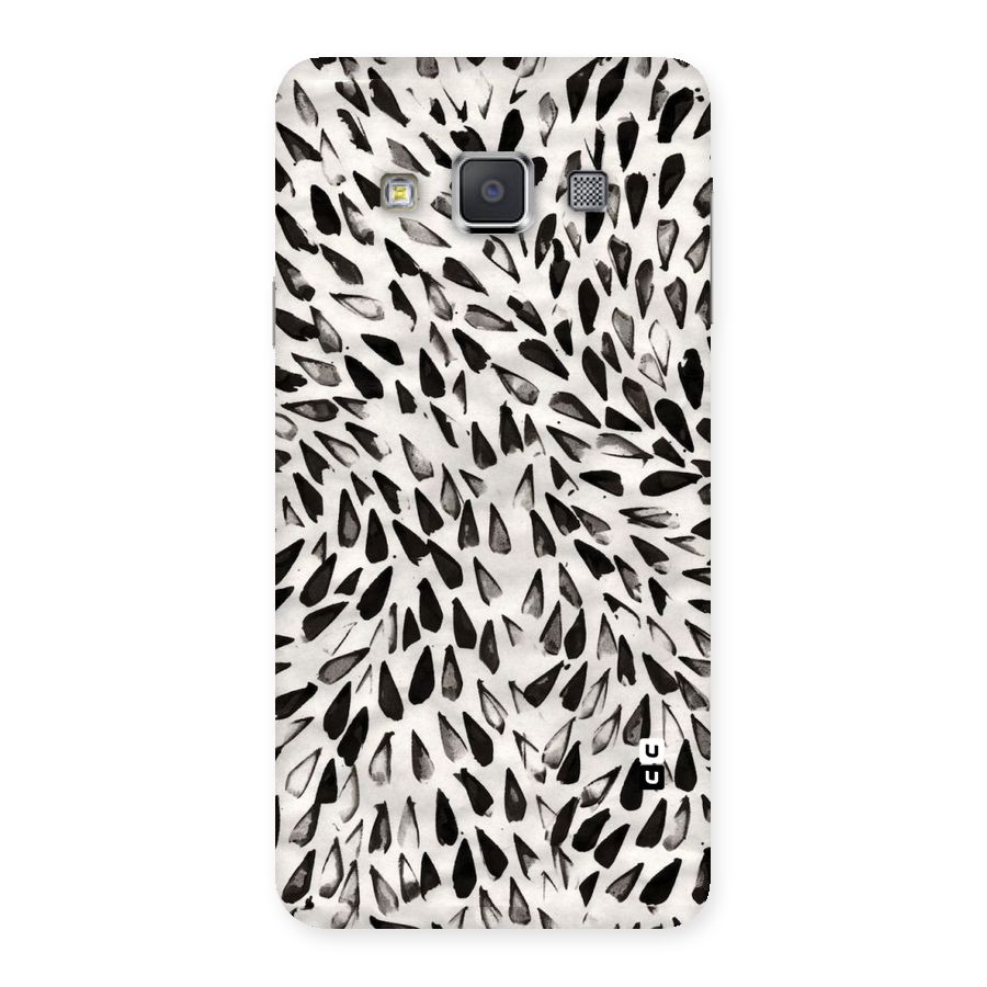 Feather Pattern Colorless Back Case for Galaxy A3