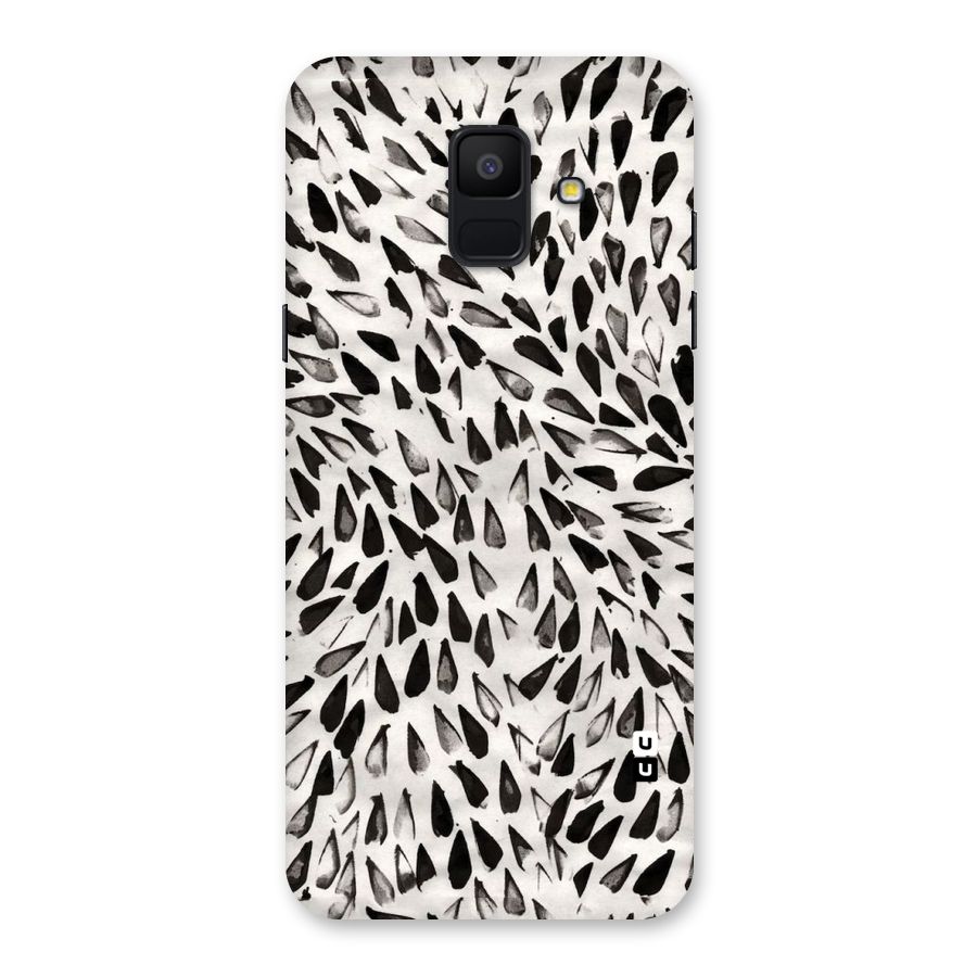 Feather Pattern Colorless Back Case for Galaxy A6 (2018)