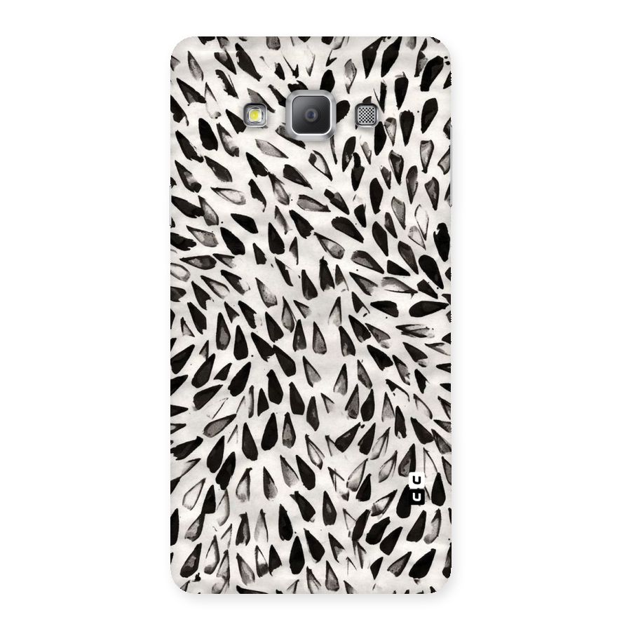 Feather Pattern Colorless Back Case for Galaxy A7
