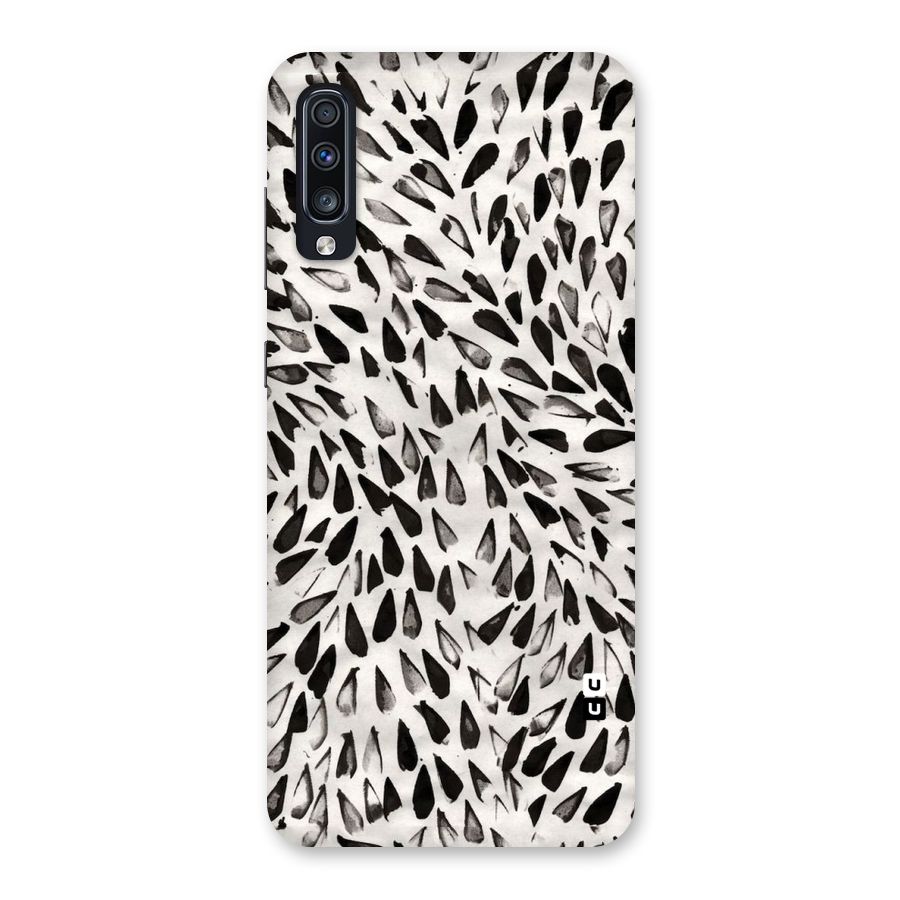Feather Pattern Colorless Back Case for Galaxy A70