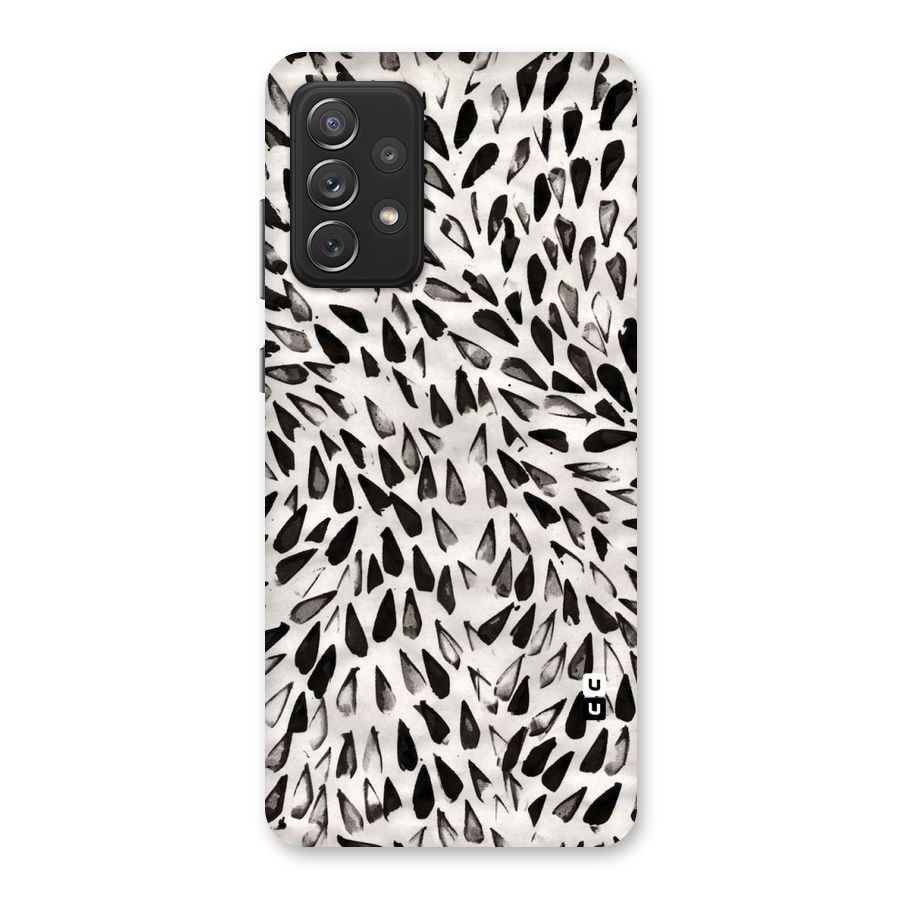 Feather Pattern Colorless Back Case for Galaxy A72