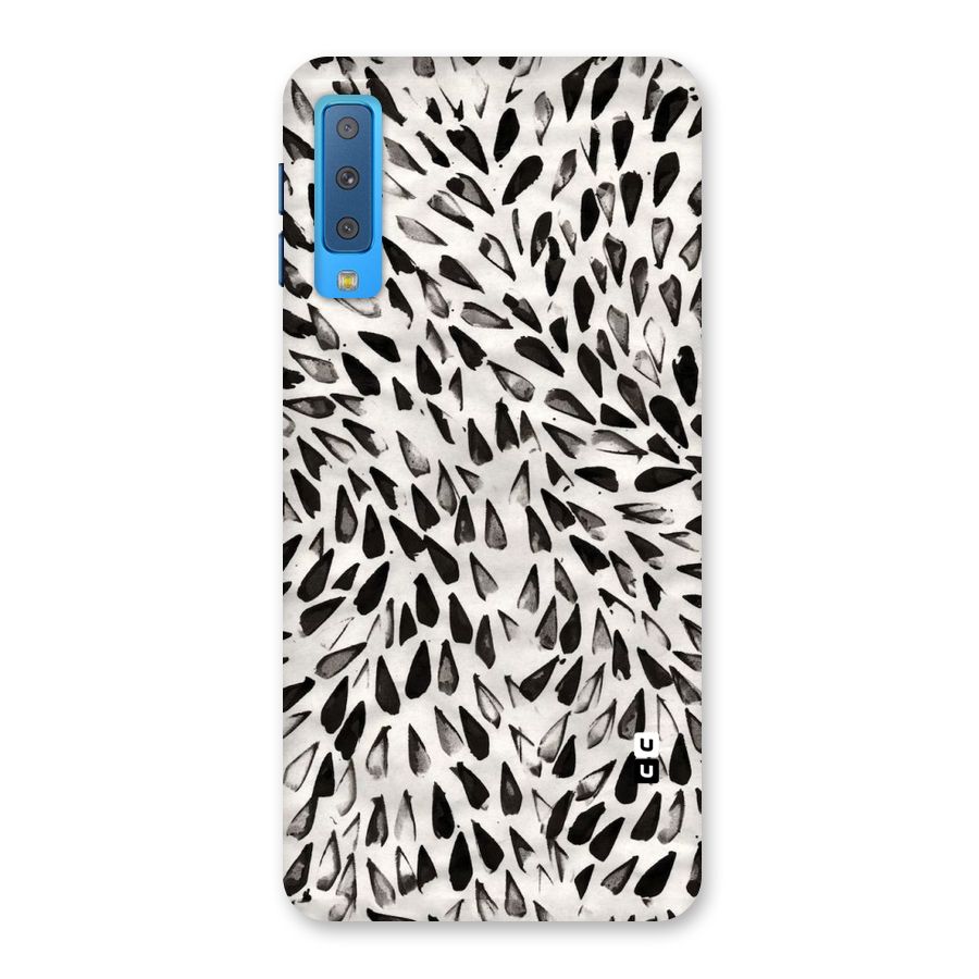 Feather Pattern Colorless Back Case for Galaxy A7 (2018)