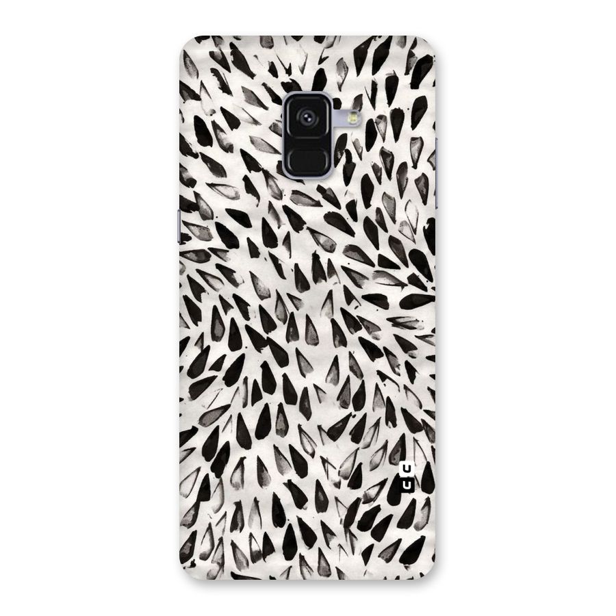 Feather Pattern Colorless Back Case for Galaxy A8 Plus