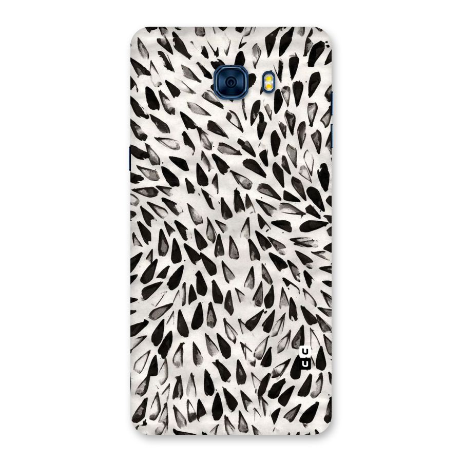 Feather Pattern Colorless Back Case for Galaxy C7 Pro