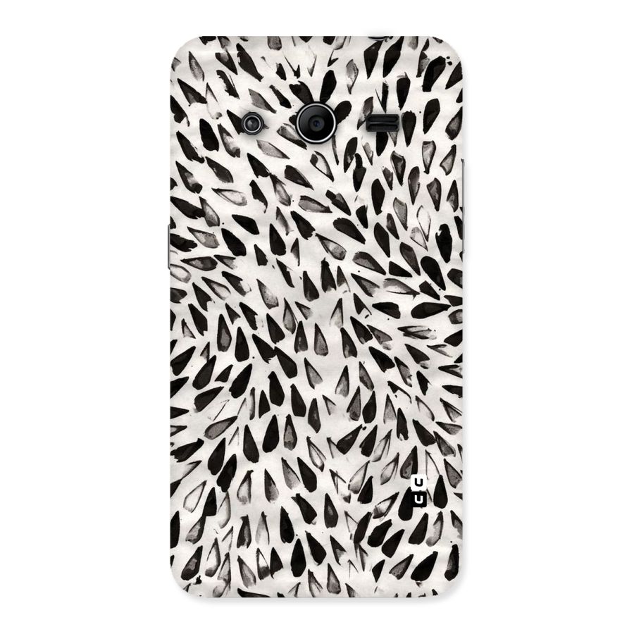 Feather Pattern Colorless Back Case for Galaxy Core 2