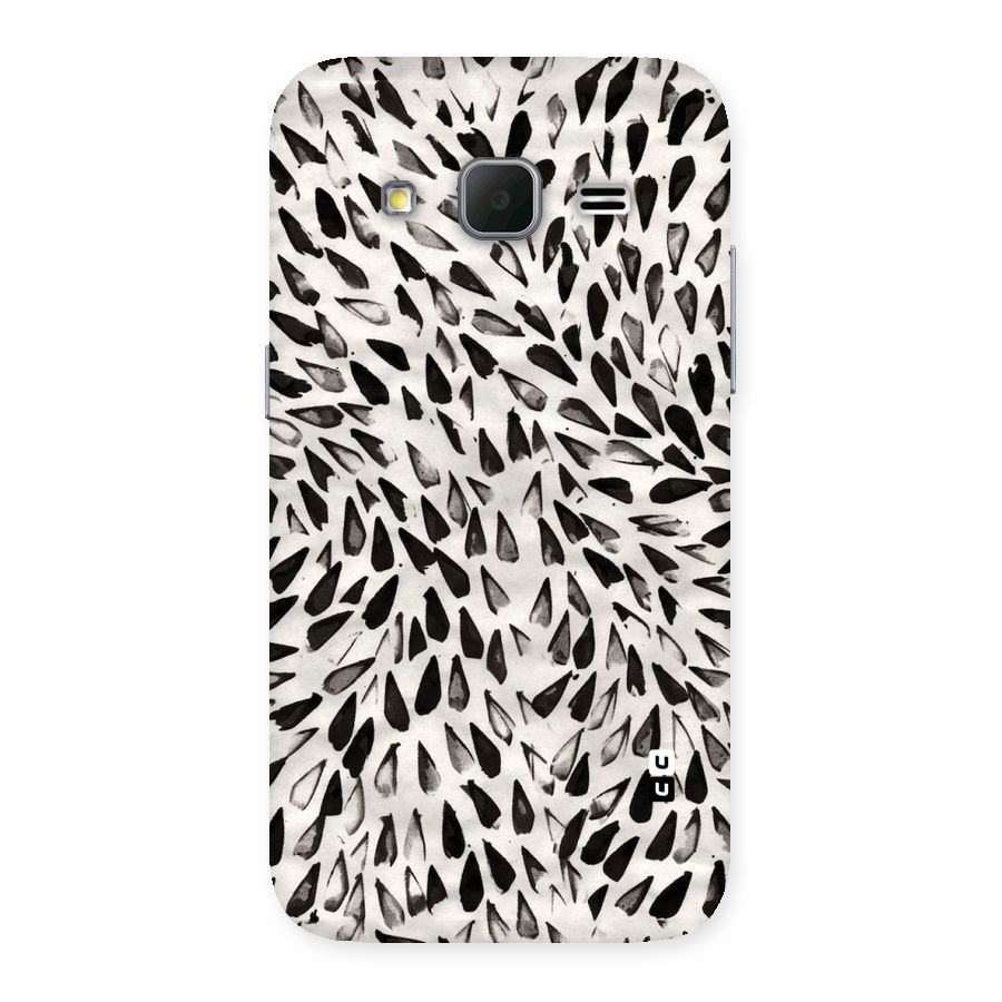 Feather Pattern Colorless Back Case for Galaxy Core Prime