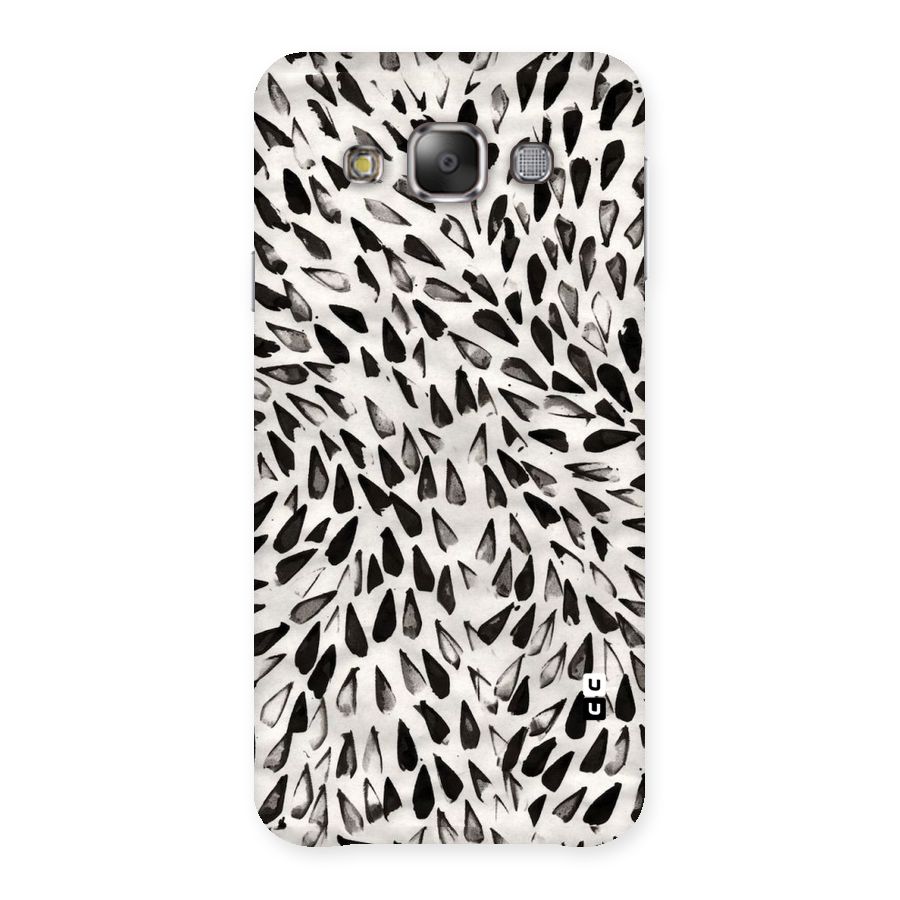 Feather Pattern Colorless Back Case for Galaxy E7