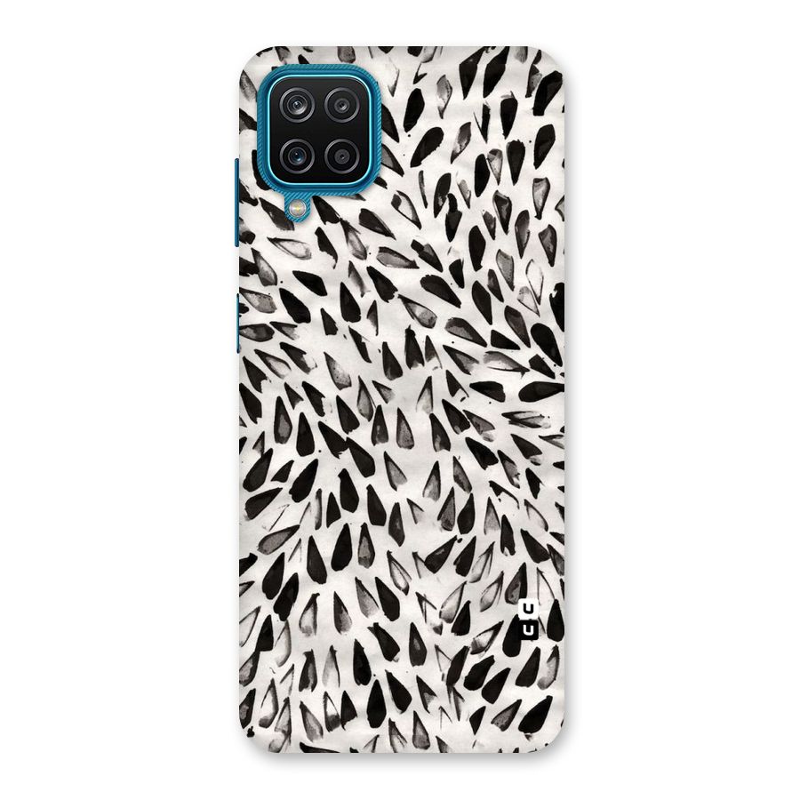 Feather Pattern Colorless Back Case for Galaxy F12
