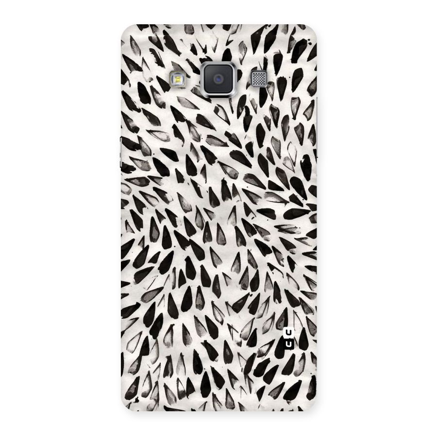Feather Pattern Colorless Back Case for Galaxy Grand 3