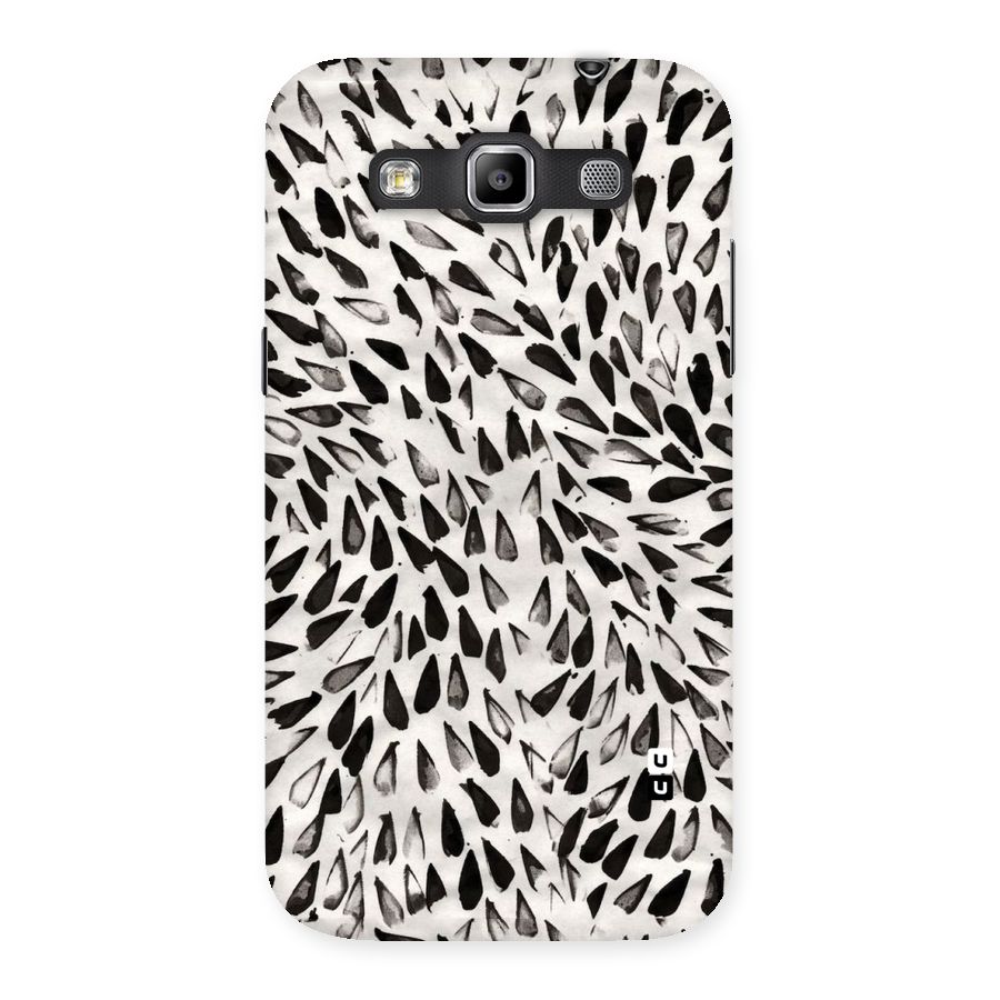 Feather Pattern Colorless Back Case for Galaxy Grand Quattro