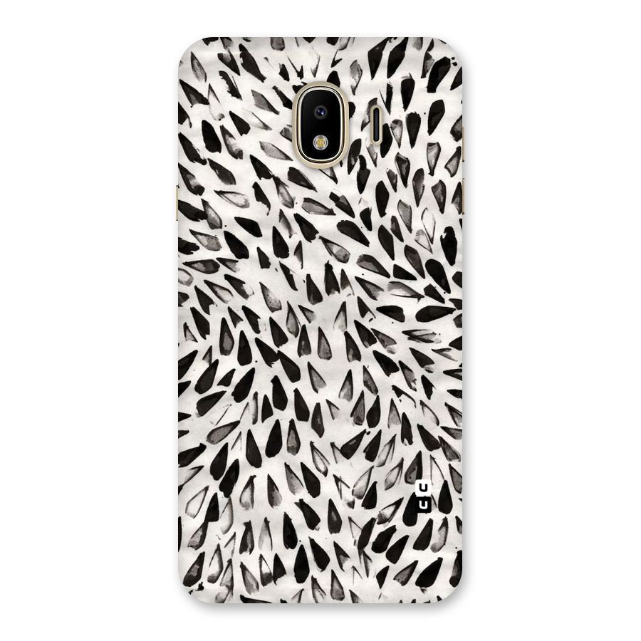 Feather Pattern Colorless Back Case for Galaxy J4