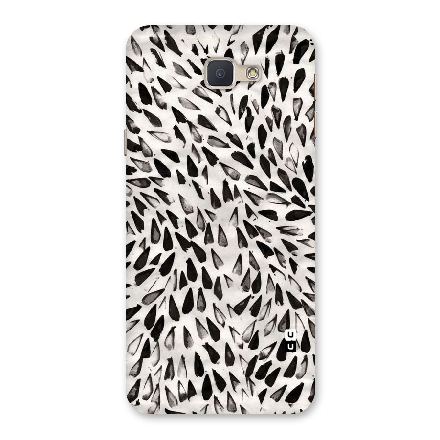 Feather Pattern Colorless Back Case for Galaxy J5 Prime