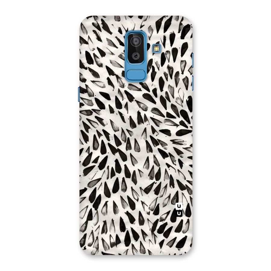 Feather Pattern Colorless Back Case for Galaxy J8