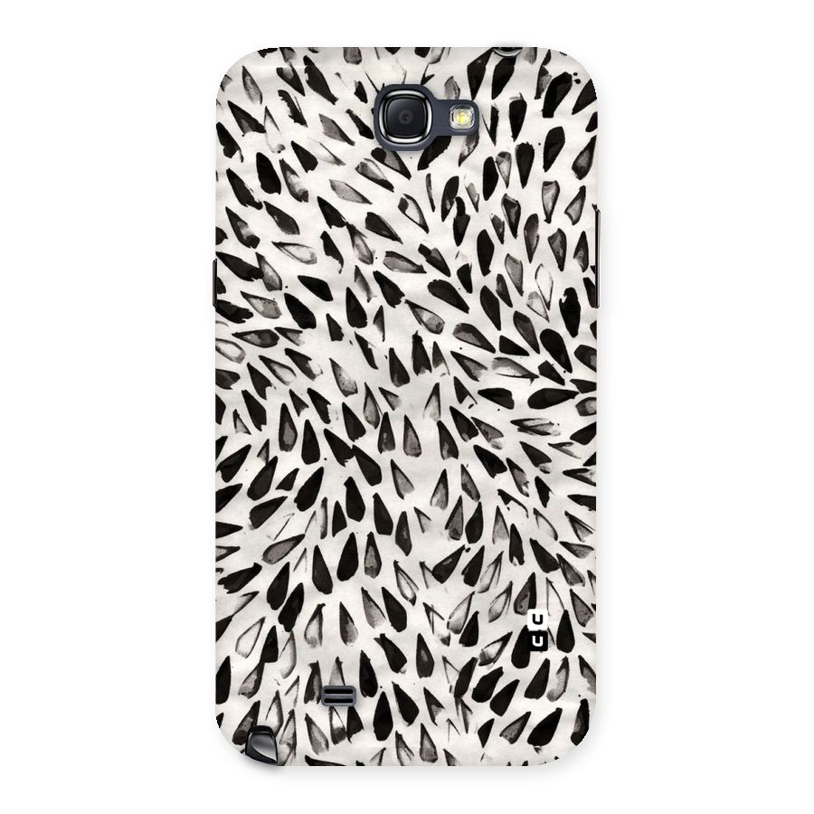 Feather Pattern Colorless Back Case for Galaxy Note 2