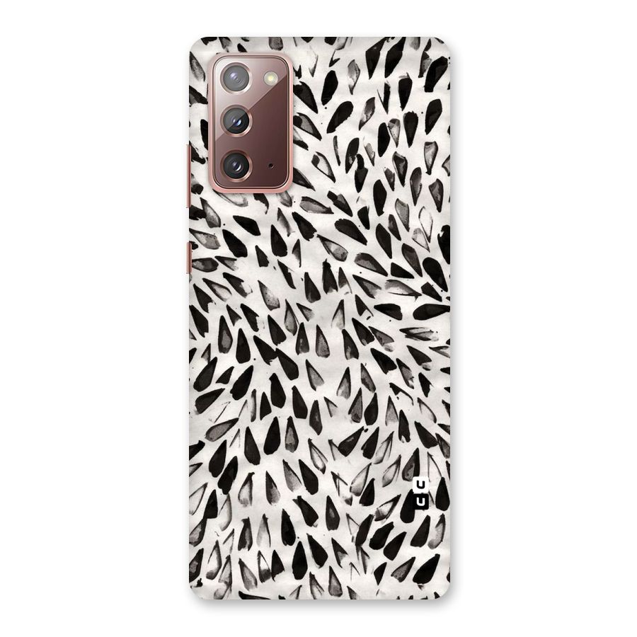 Feather Pattern Colorless Back Case for Galaxy Note 20