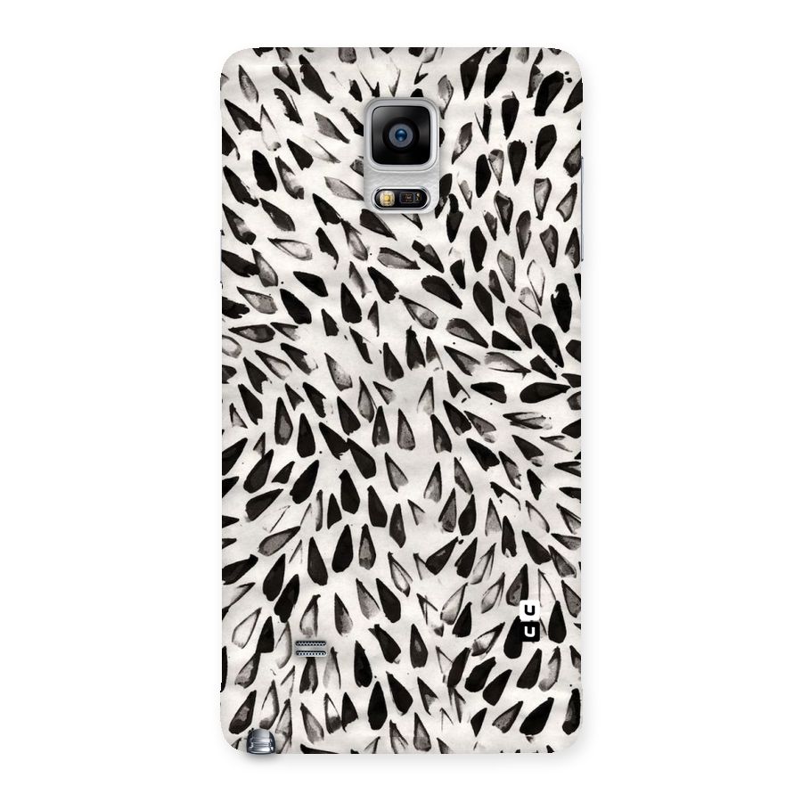 Feather Pattern Colorless Back Case for Galaxy Note 4