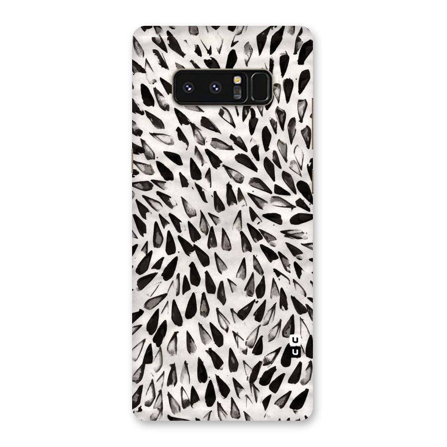 Feather Pattern Colorless Back Case for Galaxy Note 8