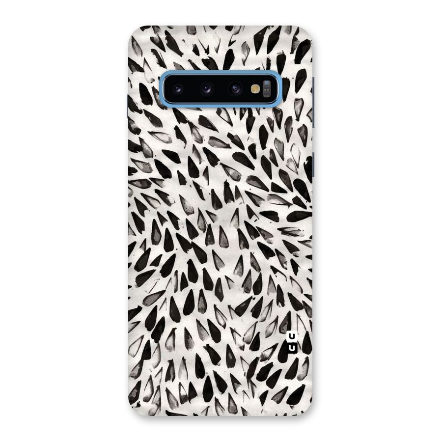 Feather Pattern Colorless Back Case for Galaxy S10