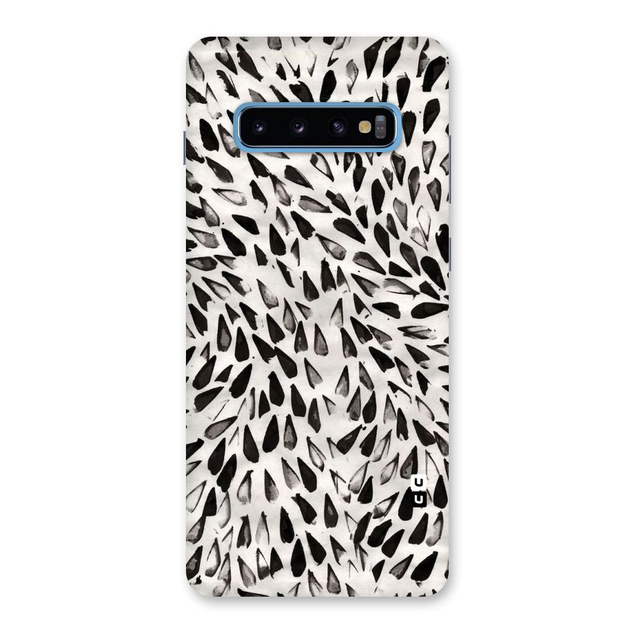 Feather Pattern Colorless Back Case for Galaxy S10 Plus