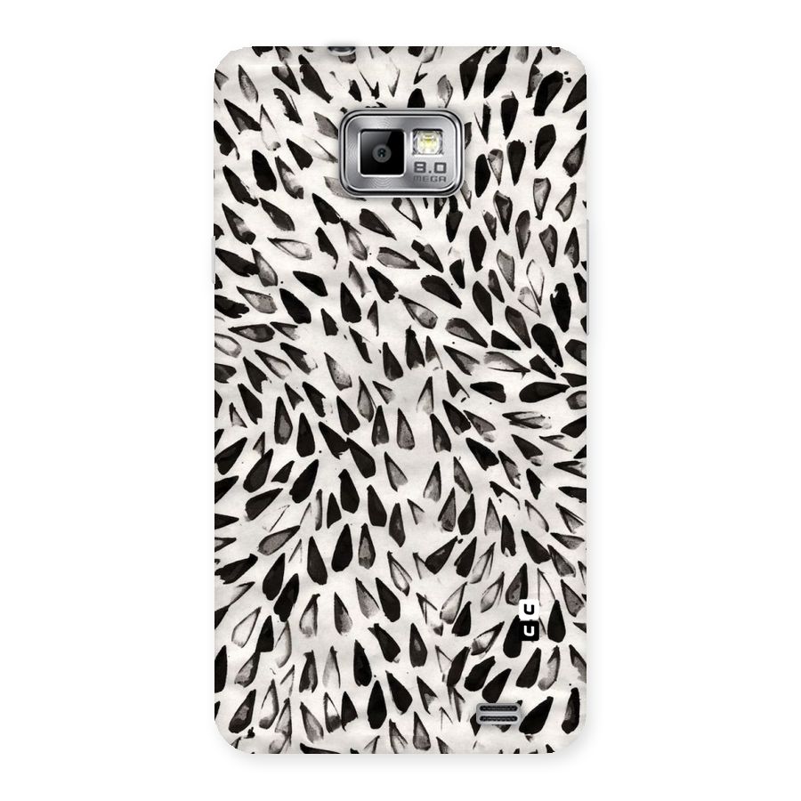 Feather Pattern Colorless Back Case for Galaxy S2