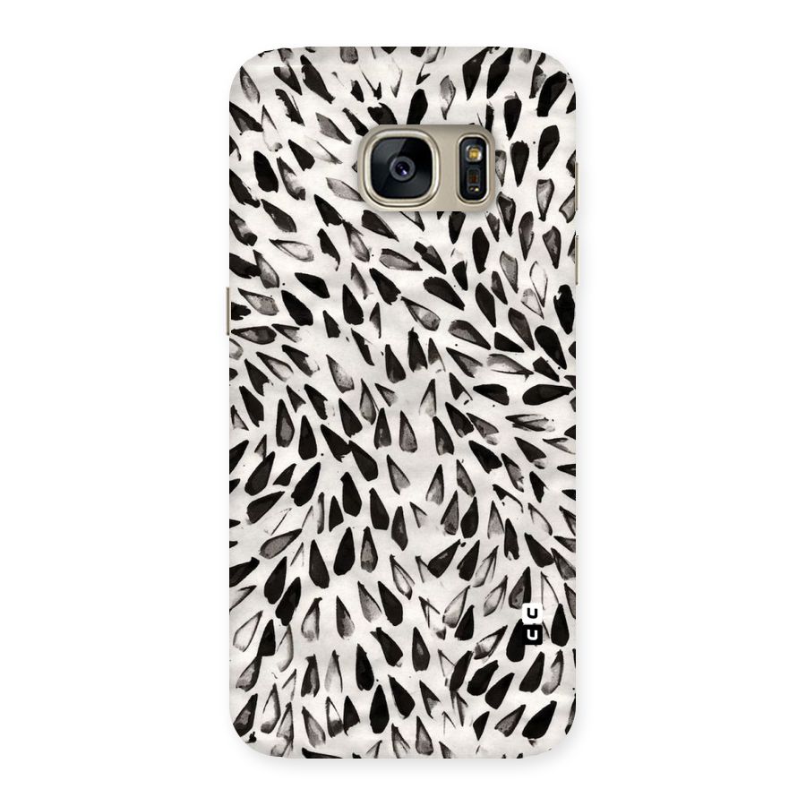 Feather Pattern Colorless Back Case for Galaxy S7