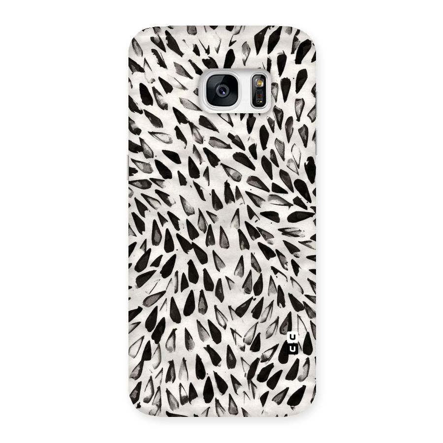 Feather Pattern Colorless Back Case for Galaxy S7 Edge