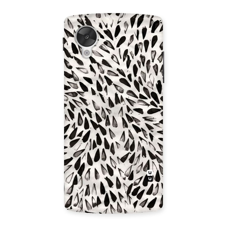 Feather Pattern Colorless Back Case for Google Nexsus 5