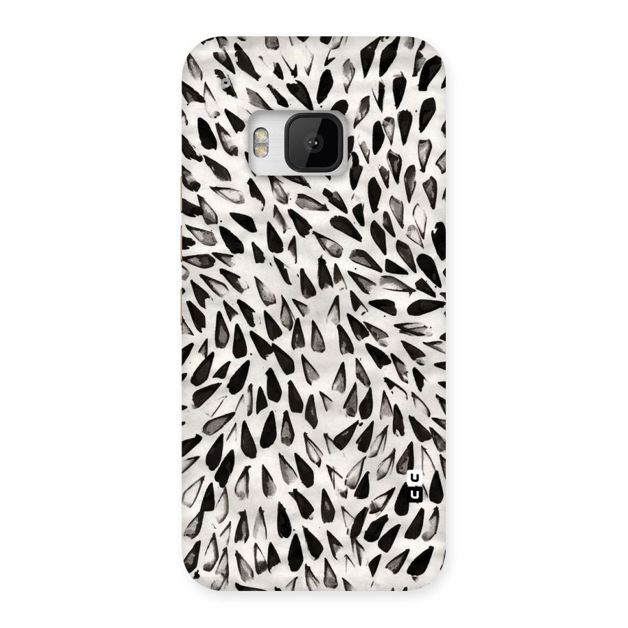 Feather Pattern Colorless Back Case for HTC One M9
