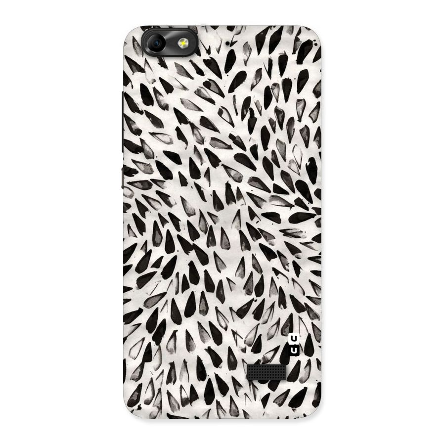 Feather Pattern Colorless Back Case for Honor 4C