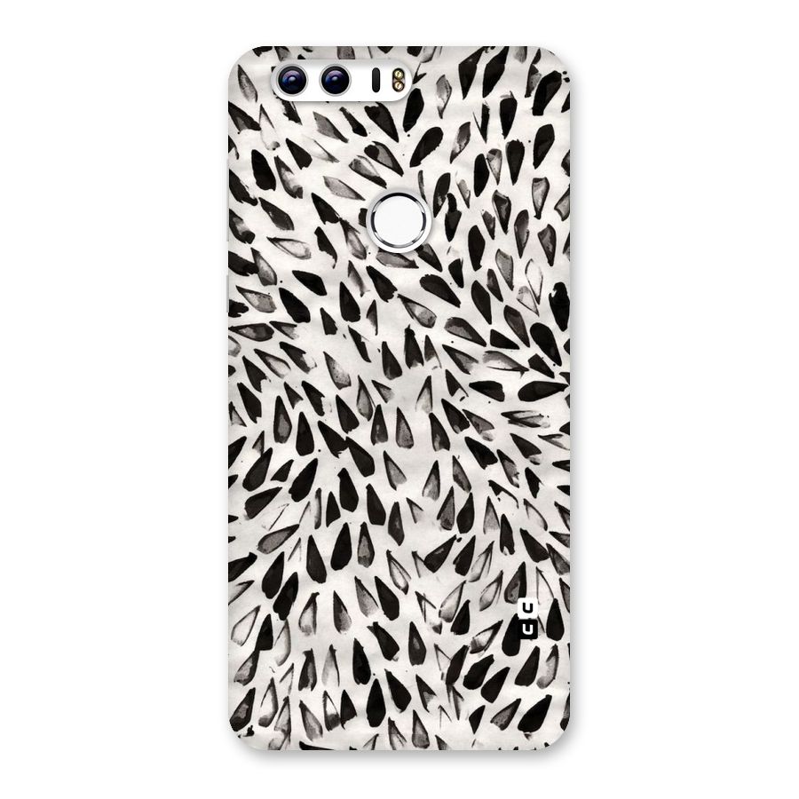 Feather Pattern Colorless Back Case for Honor 8