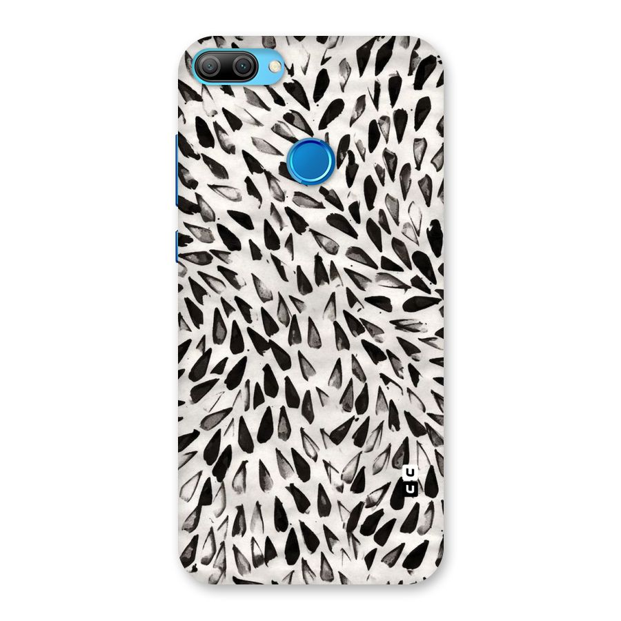 Feather Pattern Colorless Back Case for Honor 9N
