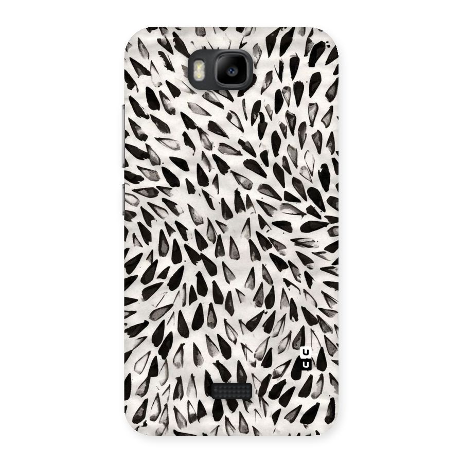 Feather Pattern Colorless Back Case for Honor Bee
