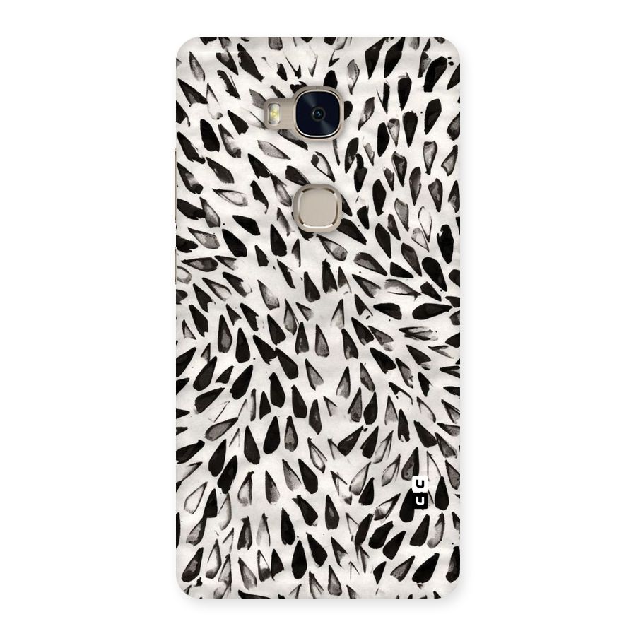 Feather Pattern Colorless Back Case for Huawei Honor 5X
