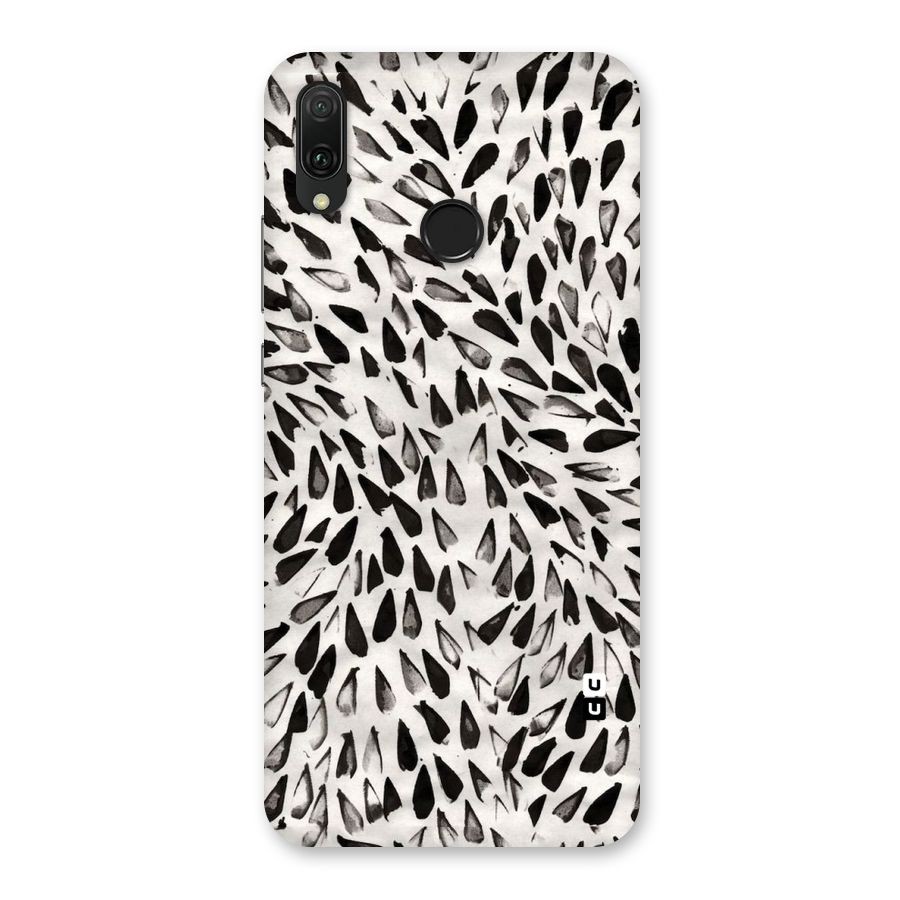 Feather Pattern Colorless Back Case for Huawei Y9 (2019)