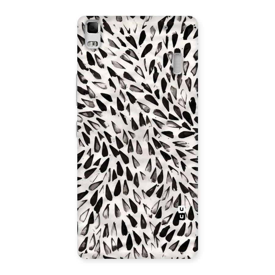 Feather Pattern Colorless Back Case for Lenovo A7000