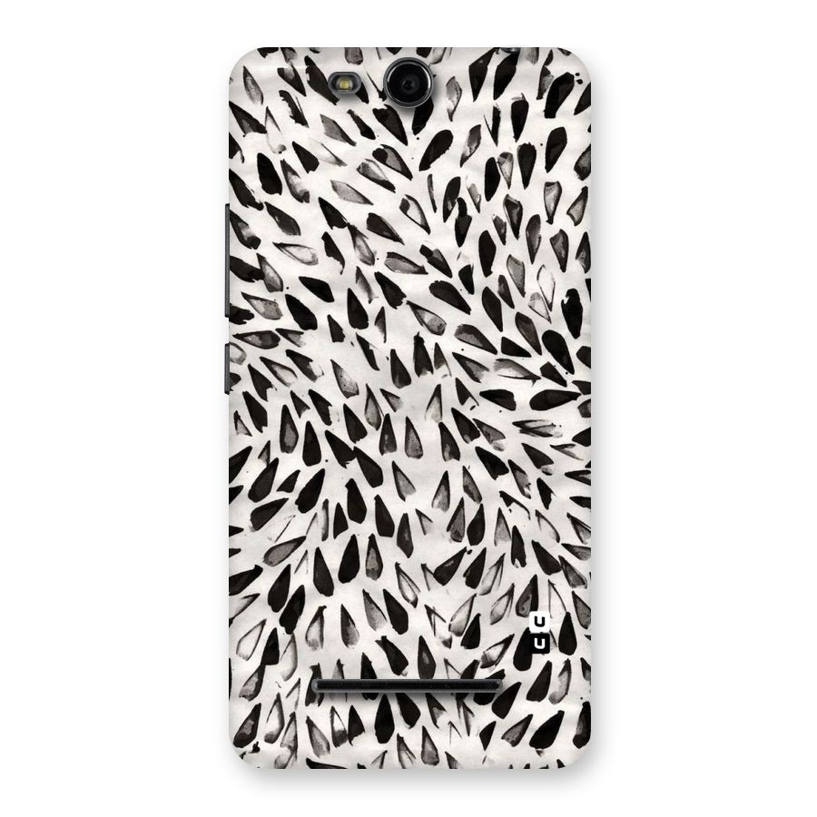 Feather Pattern Colorless Back Case for Micromax Canvas Juice 3 Q392