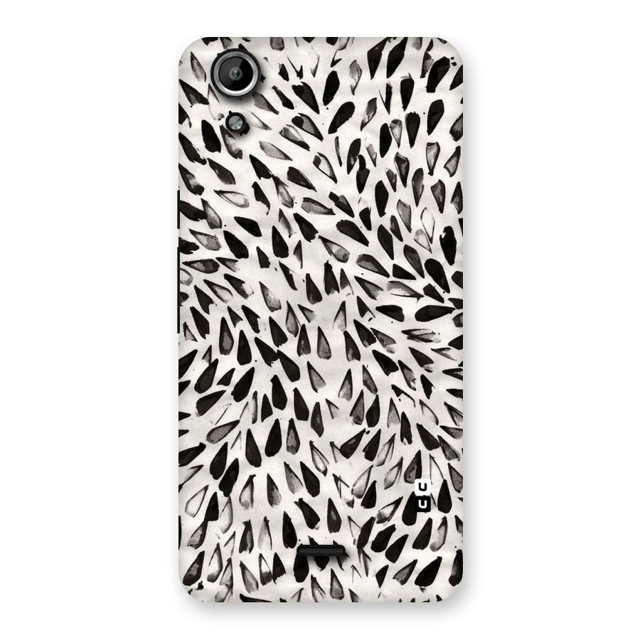 Feather Pattern Colorless Back Case for Micromax Canvas Selfie Lens Q345