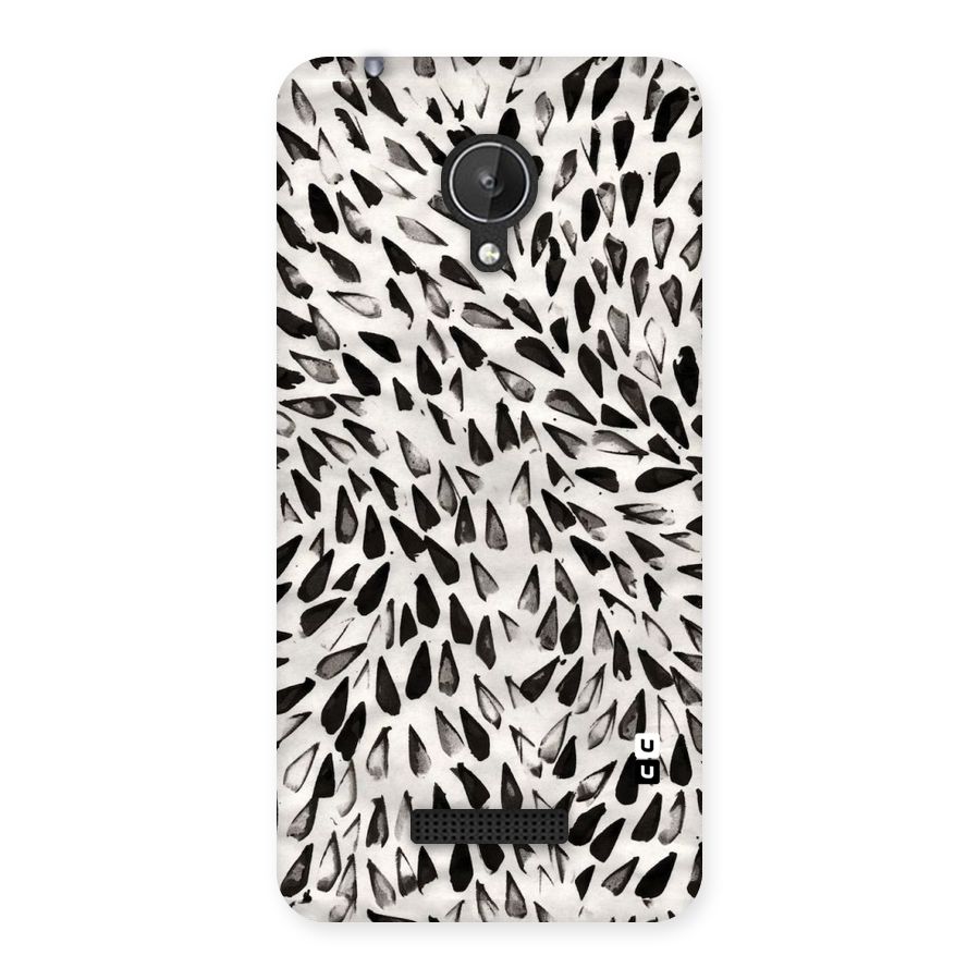 Feather Pattern Colorless Back Case for Micromax Canvas Spark Q380