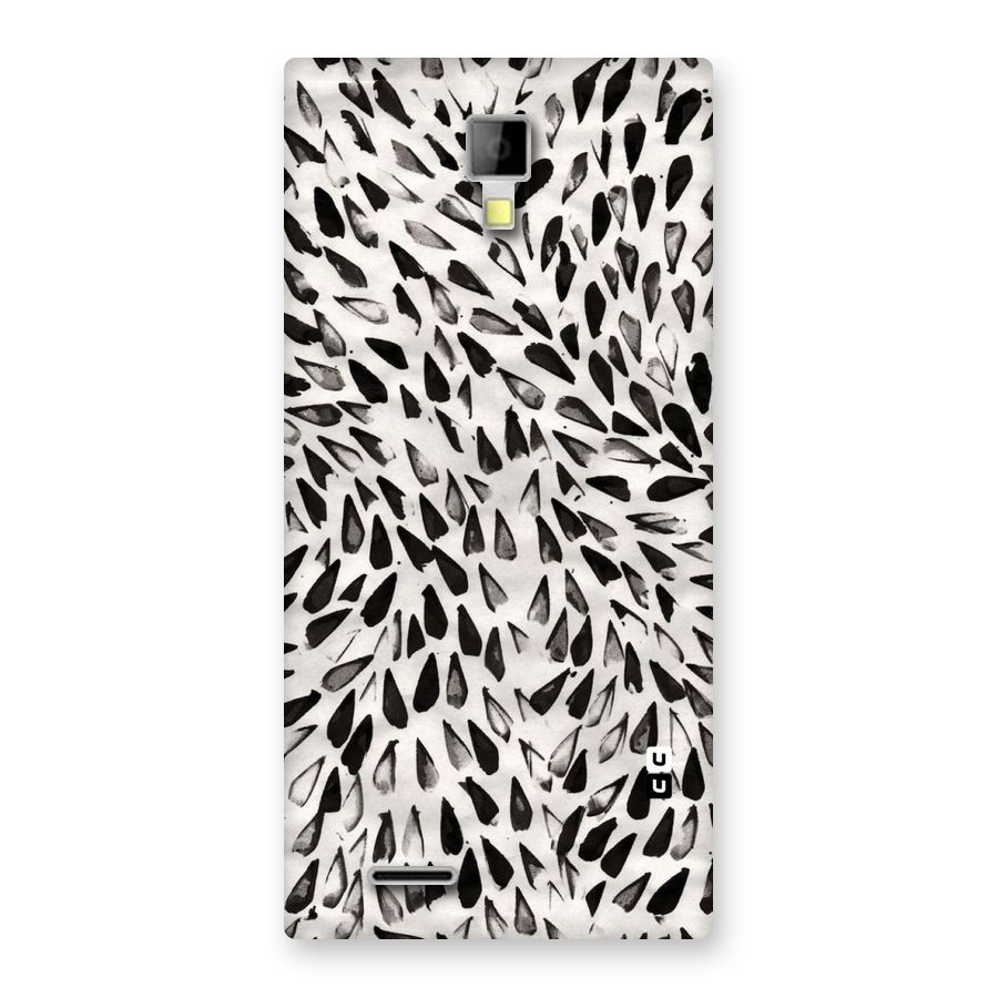 Feather Pattern Colorless Back Case for Micromax Canvas Xpress A99