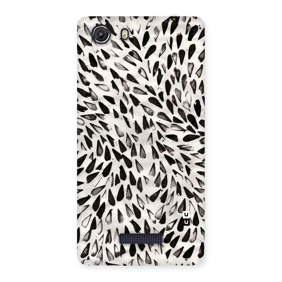 Feather Pattern Colorless Back Case for Micromax Unite 3