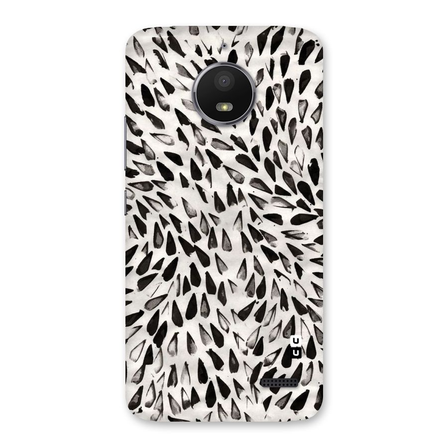 Feather Pattern Colorless Back Case for Moto E4