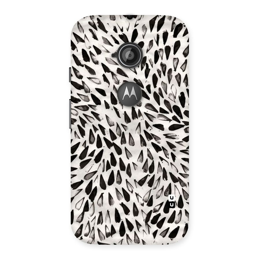 Feather Pattern Colorless Back Case for Moto E 2nd Gen