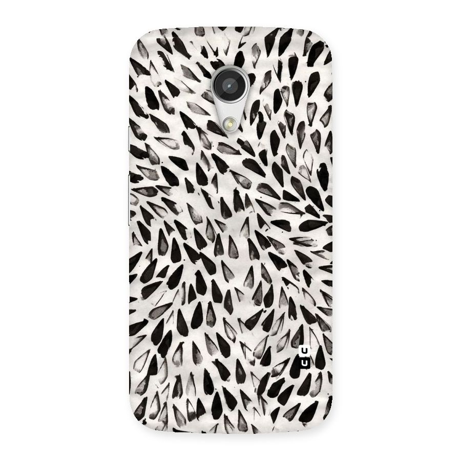 Feather Pattern Colorless Back Case for Moto G 2nd Gen