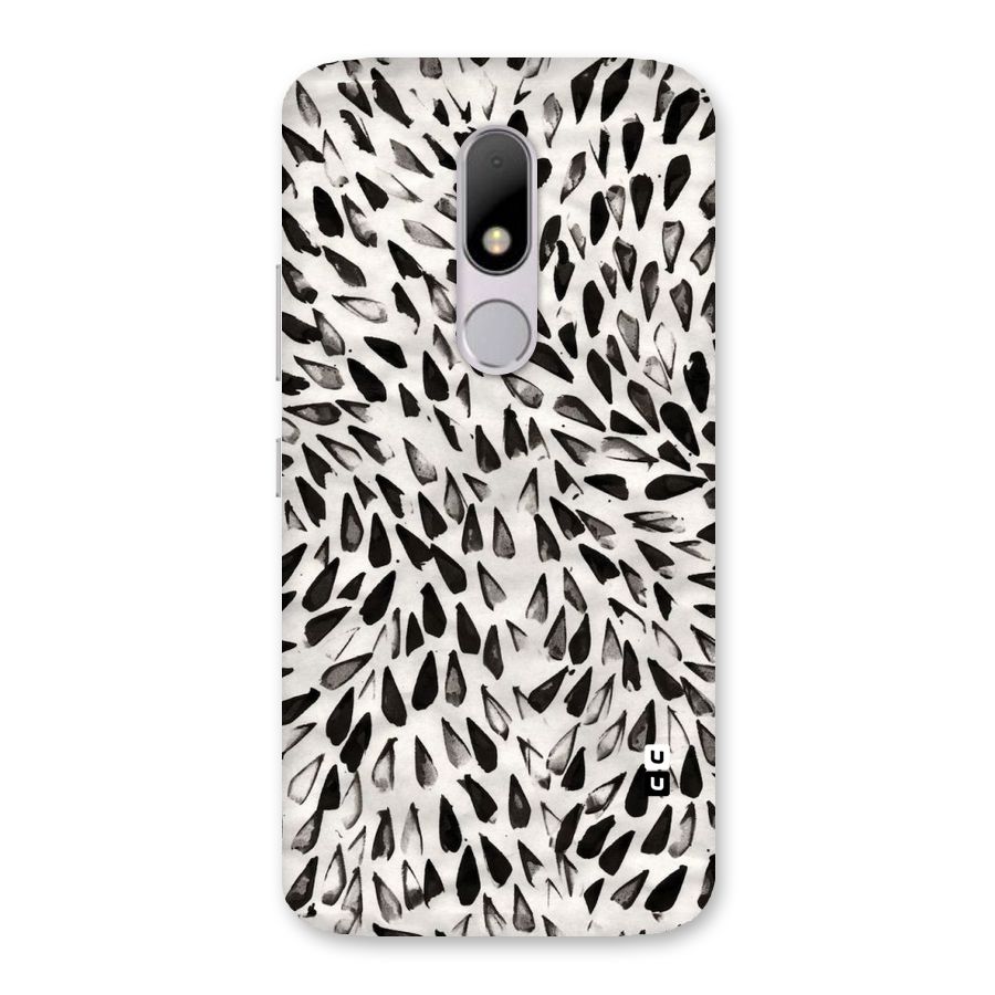Feather Pattern Colorless Back Case for Moto M