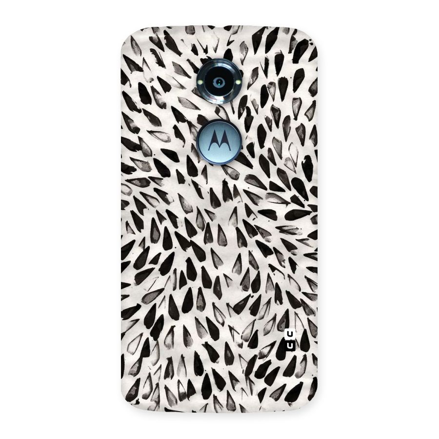 Feather Pattern Colorless Back Case for Moto X 2nd Gen