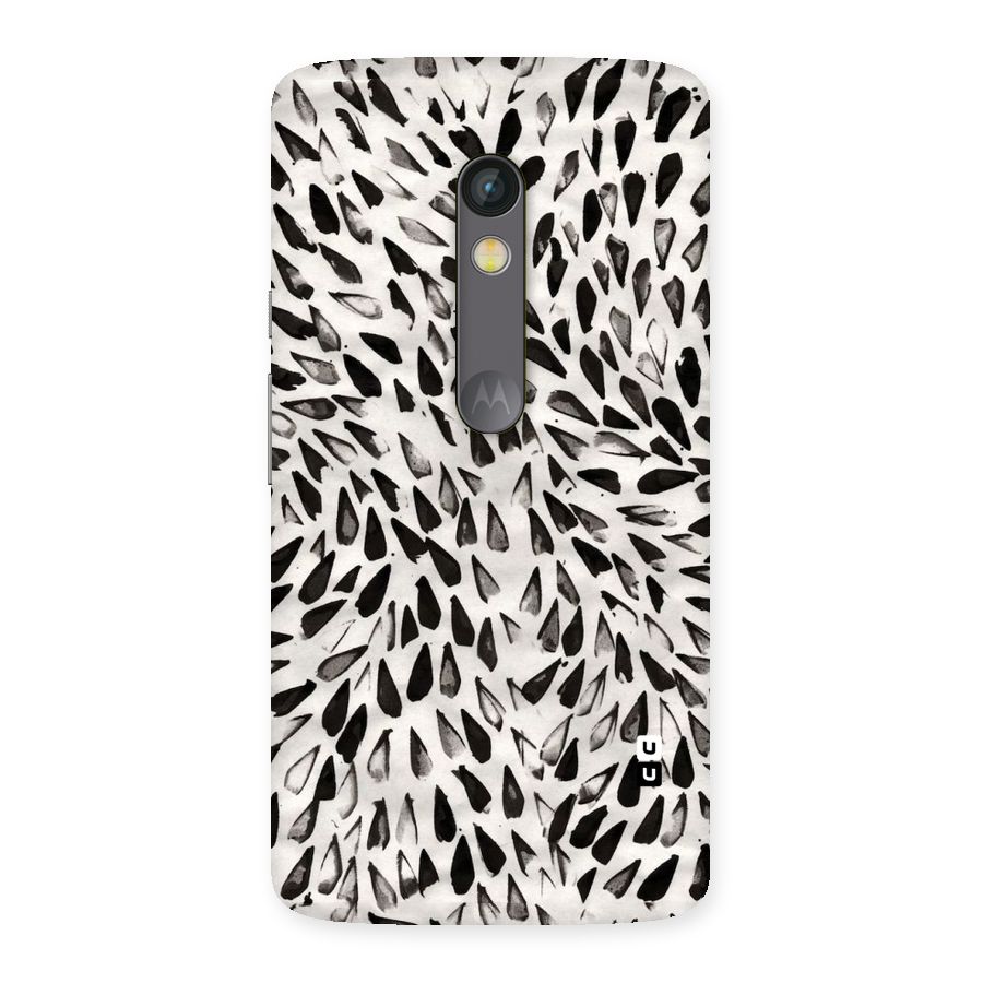 Feather Pattern Colorless Back Case for Moto X Play