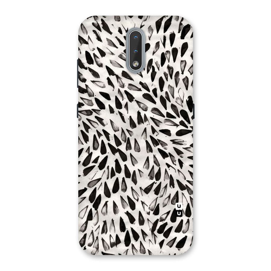 Feather Pattern Colorless Back Case for Nokia 2.3